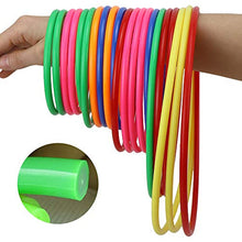 Load image into Gallery viewer, Hysagtek 21 Pcs Plastic Toss Rings Carnival Rings Toss Game for Kids Fun Target Toys, Party Favor Games, Speed and Agility Practice Games, Multicolor (5 Sizes)
