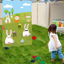 Load image into Gallery viewer, Easter Toss Games,Throwing Banner Flag Bean Bags Game Easter Party Activities Decoration for Kids Adults
