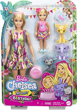 Load image into Gallery viewer, Barbie and Chelsea The Lost Birthday Playset with Barbie &amp; Chelsea Dolls, 3 Pets &amp; Accessories, Gift for 3 to 7 Year Olds
