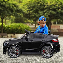 Load image into Gallery viewer, Aosom 12V Ride On Toy Car for Kids with Remote Control, Mercedes Benz AMG GLC63S Coupe, 2 Speed, with Music, Electric Light, Black
