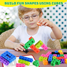 Load image into Gallery viewer, ABERLLS Math Cubes Manipulatives with Activity Cards, Number Blocks Counting Toys Snap Linking Cube Math Connecting Blocks for Kids Age 5 6 7 8, Kindergarten Preschool Learning Activities
