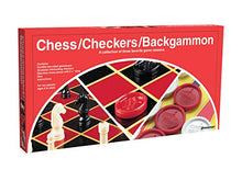 Load image into Gallery viewer, Chess/Checkers/Backgammon Set
