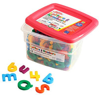 Educational Insights Multicolored AlphaMagnets and MathMagnets, 214 Pieces