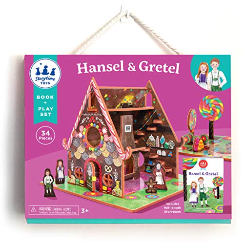 Hansel and Gretel Toy House and Storybook Playset