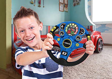 Load image into Gallery viewer, NASCAR Racing Wheel Rev N Roll Steering Wheel for Kids Toys, Boy Games Sound Effects Light Up Display Ages 3 Up Toddlers
