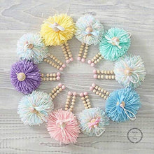 Load image into Gallery viewer, N/A Beads Children Tent Hair Ball Angel Wooden Beads Villain Pendant Decoration Toys(White) (Color : Blue)
