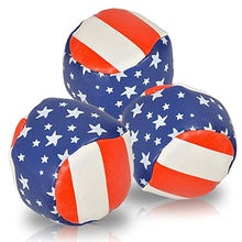 Load image into Gallery viewer, ArtCreativity Patriotic Juggling Balls Set for Beginners, Set of 3, American Flag Juggle Ball Kit, Soft Easy Juggle Balls for Kids and Adults, 4th of July Party Accessories, Red, White, and Blue
