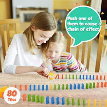 Load image into Gallery viewer, Vanmor Automatic Domino Train Model with Light, Domino Blocks Building Stacking Toy,Stacker Game STEM Creative Gift for 3 4 5 6 7 Year Old Boys Girls
