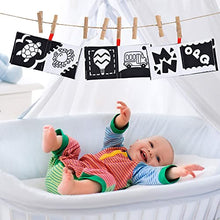 Load image into Gallery viewer, JOYIN 8Pcs Baby Soft Books, Black and White High Contrast Crinkly Cloth Infant Books, Nontoxic Fabric Waterproof Newborn Toys, Toddler Educational Learning Toys Perfect for Baby Shower Birthday Gifts
