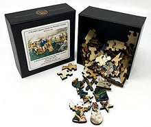 Load image into Gallery viewer, Mini Wooden Christmas Jigsaw Puzzle - A Merry Christmas from The Pears Annual - 51 Pieces - Made in USA by Nautilus Puzzles

