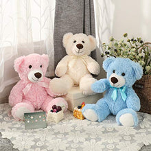 Load image into Gallery viewer, DOLDOA Cute Teddy Bear Stuffed Animal Soft Plush Bear Toy for Kids Boys Girls,as a Gift for Birthday/Christmas/Valentine&#39;s Day 13.8 inch (3 Packs,3 Colors)
