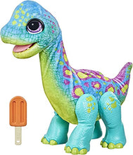 Load image into Gallery viewer, Collect Snackin Sam The Animatronic Brontosaurus - He Loves his Snack! with Over 40 Sounds and Reactions. Make Sam a Happy Dinosaur!
