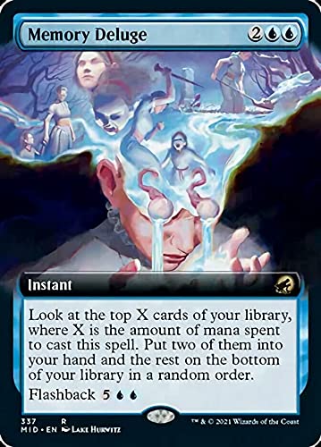 Magic: the Gathering - Memory Deluge (337) - Extended Art - Foil - Innistrad: Midnight Hunt