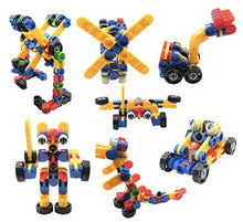 Load image into Gallery viewer, Skoolzy Klikio STEM Toys Kit. Creative Building Blocks Educational Construction 98 Pc Learning Games Set. Ages 3 4 5 6 7 8 9 10 Year Old Boys or Girls Tinker Activity. Best Birthday Gift Kids Toy
