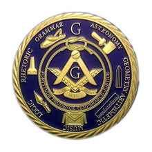 Load image into Gallery viewer, Masonic Challenge Coin for Freemasons Commemorative Coin 3D Design with case
