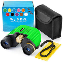 Load image into Gallery viewer, Binoculars for Kids  8X22 Kids Binoculars Boys, Girls - Shockproof  Boys Toys Age 3-14  Birthday Present  Holiday Toy List 2021 for Boys with High Resolution (Green)
