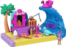 Load image into Gallery viewer, Pocket Pollyville Sunshine Beach Playset, Micro Doll, Animal Figure Great Gift for Ages 4 Years Old &amp; Up
