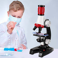 01 Sturdy Microscope Set Toy, Practical Comfortable Lightweight Toy Microscope for Kids, for Play Work Out Learn Enrich Knowledge