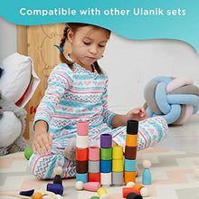 Load image into Gallery viewer, Ulanik Balls in Cups Large Montessori Toy Wooden Sorter Game 12 Balls 35 mm Age 1+ Color Sorting and Counting Preschool Learning Education (2 Edition)
