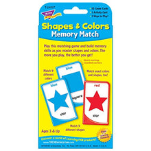 Load image into Gallery viewer, Trend Enterprises Shapes and Colors Memory Match Challenge Cards, 6 Packs
