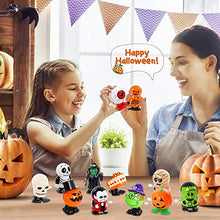 Load image into Gallery viewer, Halloween Toys for Kids Party Favors - Halloween Kids Gifts Wind Up Toys Bulk Halloween Treats for Toddlers| 12 Pcs Small Toys for Treasure Box Halloween Prizes Goodie Bag Fillers Classroom Supplies
