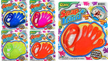 Load image into Gallery viewer, JA-RU Jumbo Giant Sticky Hand Stretchy Snap Toys (Pack of 4) Great Sticky Hands Party Favors Birthday Toy Supplies for Kids, Pinata Filler, Bulk Toys, Stocking Stuffers, Goody Bags. 414-4A
