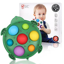 Load image into Gallery viewer, Anpole Baby Silicone Dimple Busy Board, Baby Sensory Toy for 6-12 Months, Early Educational Toddler Baby Toys for 1 Year Old Boys Girls, Fidget Toys Gifts for 6 Months and up (Tortoise)
