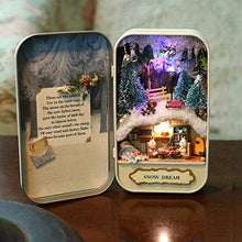 Load image into Gallery viewer, Exquisite DIY Handmade Box Dollhouse Natural Theme Mini Doll House With LED Light Home Decorations for Home Office Desktop(Ice and snow)
