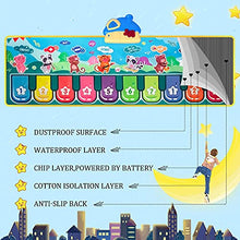 Load image into Gallery viewer, Piano Mat, Music Mat with 28 Music Sounds Floor Piano Dance Keyboard Musical Mat Step Piano Touch Playmat Early Educational Musical Toys Gift for Kids Age 1 2 3 Toddlers Baby Boys Christmas Birthday
