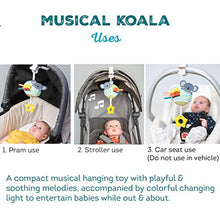 Load image into Gallery viewer, Taf Toys Musical Koala, On-The-Go Pull Down Hanging Music and Lights Infant Toy | Parent and Babys Travel Companion, Soothe Baby, Keeps Baby Relaxed While Strolling, for Newborns and Up
