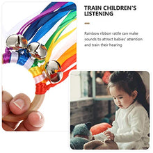 Load image into Gallery viewer, Toyvian 2pcs Creative Waldorf Hand Kite Set Rainbow Ribbon Sensory Toys Rings Learning Montessori Waldorf Toys for Toddlers Learning ( Rainbow )
