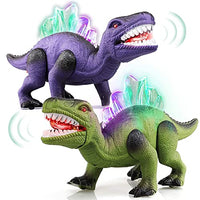 STEAM Life Walking Dinosaur Toy - Robot Dinosaur Toy Walks, Mouth Moves, Roars and Lights Up