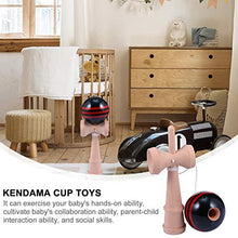 Load image into Gallery viewer, BESPORTBLE Catch Ball in Cup Game Wooden Kendama Hand Eye Coordination Ball Catching Cup for Kids Children Toddler Educational Toys Black
