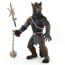Load image into Gallery viewer, Werewolf Soldier Statue Figure with 2 Weapons, Fantacy Model Toy - 19.5 Centimeters/7.7 Inches
