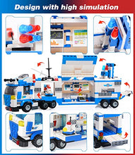 Load image into Gallery viewer, SWAT City Police Station Building Blocks Toys, with Anti-Terrorism Police Command Center Truck, Police Station and Cop Cars for Boys Kids Construction Toys 776 Pieces
