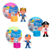 Blippi Ball Pit Surprise, 3 Surprise Balls Featuring a Letter and Word Beginning with That Letter, 1 of 12 Unique Character Toy Figures Inside - Collect Them All - Educational Toys for Kids