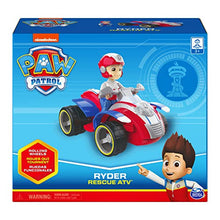Load image into Gallery viewer, Paw Patrol, Ryders Rescue ATV Vehicle with Collectible Figure, for Kids Aged 3 and up
