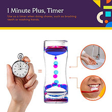Load image into Gallery viewer, Special Supplies Liquid Motion Bubbler Toy (1-Pack) Colorful Hourglass Timer with Droplet Movement, Bedroom, Kitchen, Bathroom Sensory Play, Cool Home or Desk Decor (Purple)
