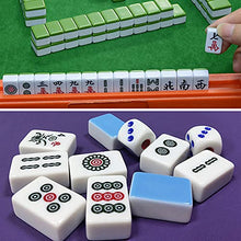 Load image into Gallery viewer, BYyushop Mini Mahjong,144Pcs/Set Mahjong Portable Entertainment Melamine Party Game Chinese Mahjong for Indoor - Blue
