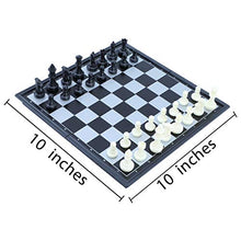 Load image into Gallery viewer, Magnetic Travel Chess Set with Folding Chess Board Portable and Educational Toys Adults (Black and White)
