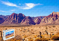 PigBangbang,20.6 X 15.1 Inch,Difficult Puzzle Premium Basswood - Nevada Desert Rocks Mountains Red Rock Canyon - 500 Piece Jigsaw Puzzle