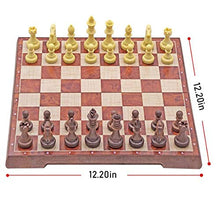 Load image into Gallery viewer, VREF Chess Set Magnetic Chess Foldable Plastic Chess Set Can Place Chess Pieces Perfect Choice for Birthdays Travel Chess Board Game
