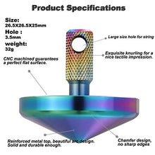 Load image into Gallery viewer, Precision Stainless Spinning Top(Colorful), Pocket Gadget EDC Fidget Toy for Men, Unique Gift for Inception Top Fans,Adults,Kids
