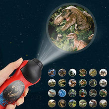 Load image into Gallery viewer, Galand Children Projector Flashlight,Dinosaur Pattern Torch Projector Flashlight Kids Bedtime Story Educational Toy for Child Infant Toddler
