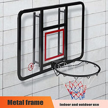 Load image into Gallery viewer, 45in Basketball Hoop, Garage Backyard Wall-Mounted Basketball Hoop and Goal Frame Combination Kit, Height Adjustable Backboard
