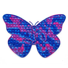 Load image into Gallery viewer, 17.7in Jumbo Pop Fidgets 45cm Giant Big Size Butterfly Popper Fidget Toys for Girls, Kids Birthday Party Classroom, Autism Sensory Toy Relieves Anxiety (#10 Blue Pink)
