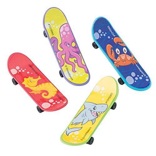 SmileMakers Sea Life Pals Mini Skateboards - Prizes and Giveaways - 48 per Pack