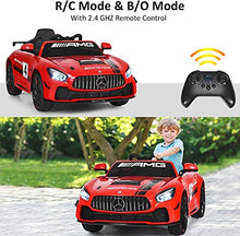 Load image into Gallery viewer, GLACER Ride on Car for Kids, Kids Electric Vehicle w/ 2.4G Remote Control, Double Doors, Swing Function, MP3/ USB/ TF Input, Lights &amp; Horn, Kids Car for 37-95 Months (Red)

