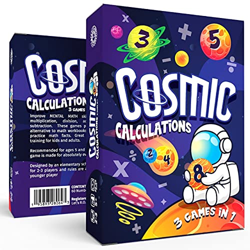 Let's R.O.C.K. Education Cosmic Calculations Teacher Gifts & Learning Resources | Best Games for Kids Playing Cards Fun Games, Educational , Brain Games. Critical Thinking in Children.