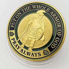 Load image into Gallery viewer, Armor of God Challenge Coin,Commemorative Coin - Antique Gold
